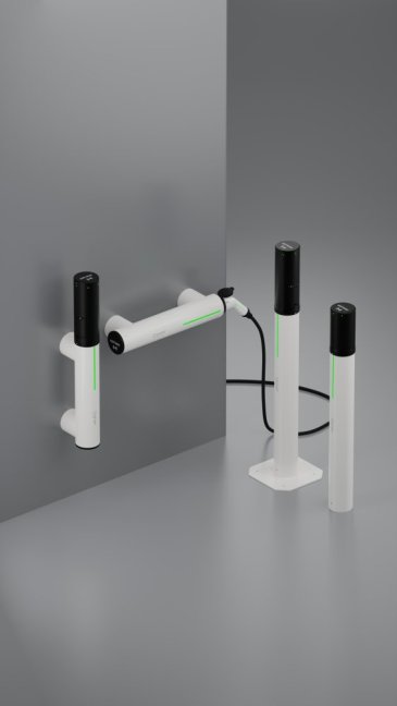 Astreea® horizontal WALLBOX Charger 1 x 22kW - dobíjecí stanice nástěnná - MID elektroměr:: ano 1x