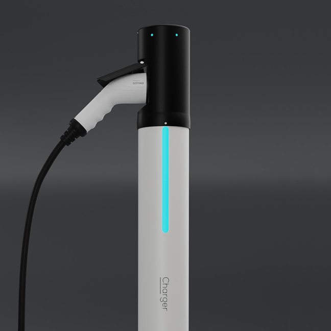 Astreea® Charger 1 x 22kW - dobíjecí stanice sloupková - Nabíjecí kabel:: 4 m 11kW, MID elektroměr:: ne