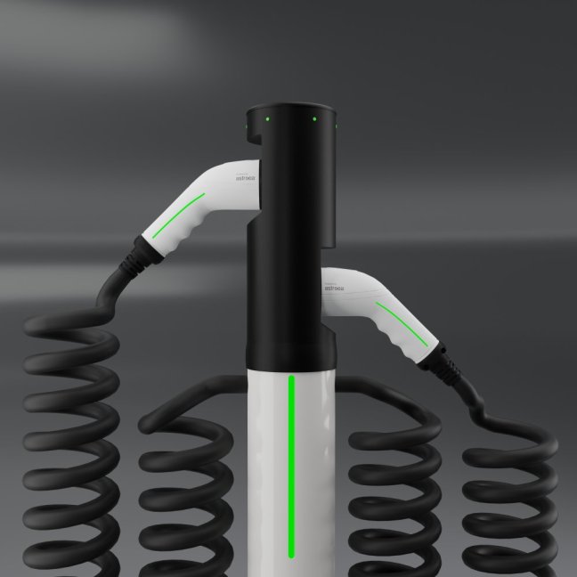 Astreea® Charger 2 x 22kW - dobíjecí stanice sloupková - Nabíjecí kabel:: 2 x 4 m 11kW, MID elektroměr:: ano 2x