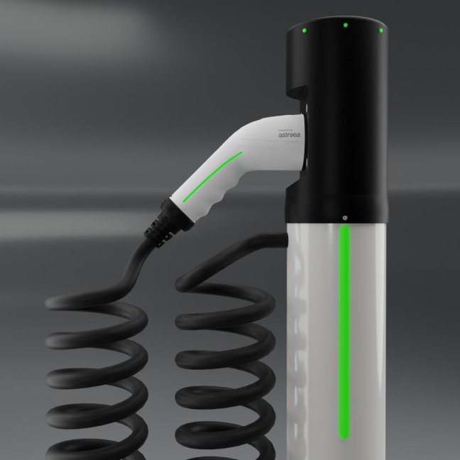 Astreea® Charger 1 x 22kW - dobíjecí stanice sloupková - Nabíjecí kabel:: 4 m 11kW, MID elektroměr:: ne