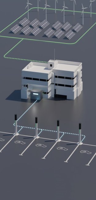 Astreea® Charger 1 x 22kW - dobíjecí stanice sloupková - Nabíjecí kabel:: 4 m 11kW, MID elektroměr:: ne